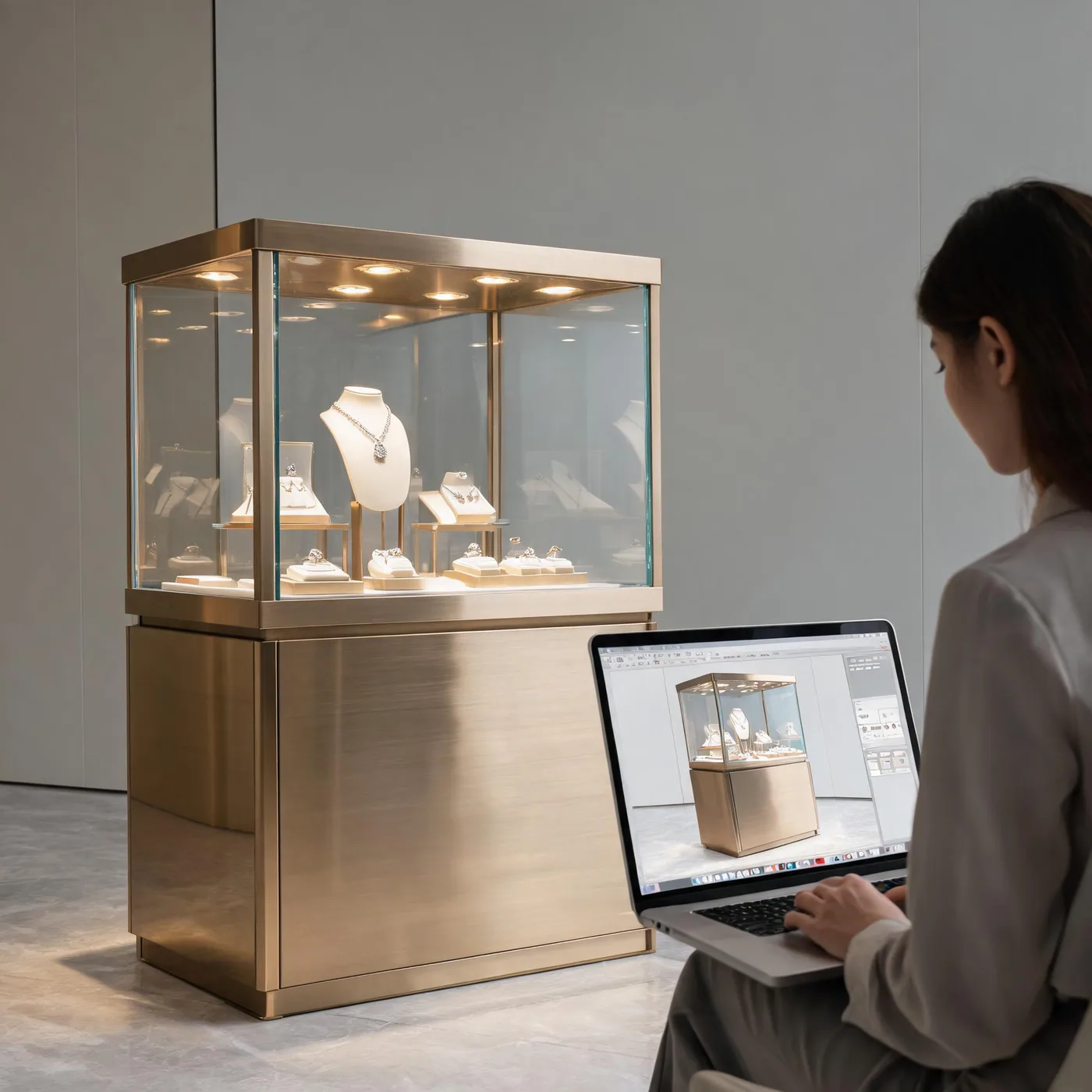 高端展柜定制如何避免踩坑？免费3D效果图提前预演 首图