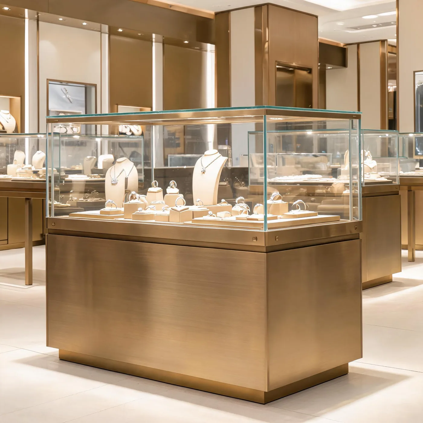 珠宝展柜定制选择展示柜厂家，整店设计与3D出图全免费 首图