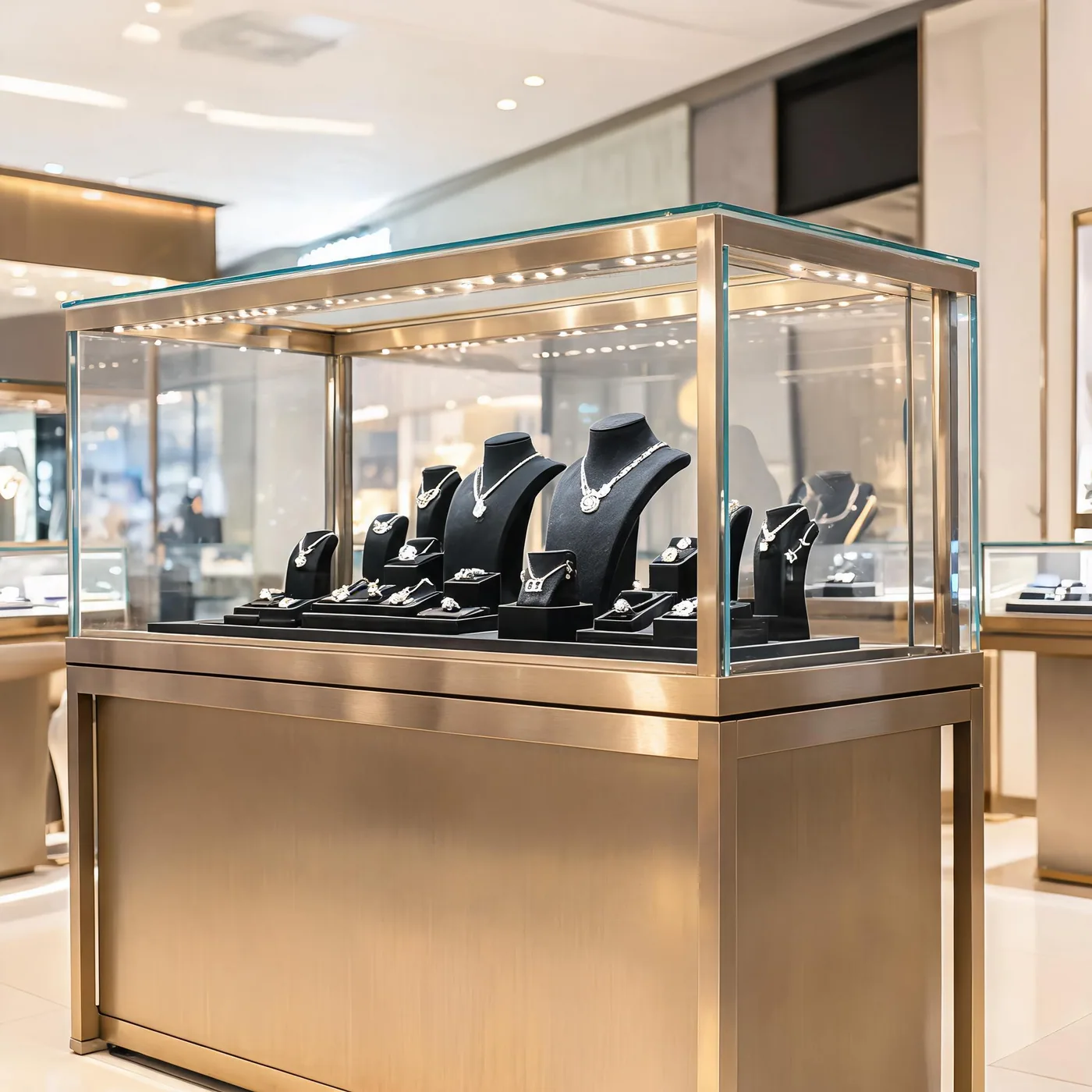 珠宝展柜定制时注意什么？真空电镀与3D出图缺一不可 首图