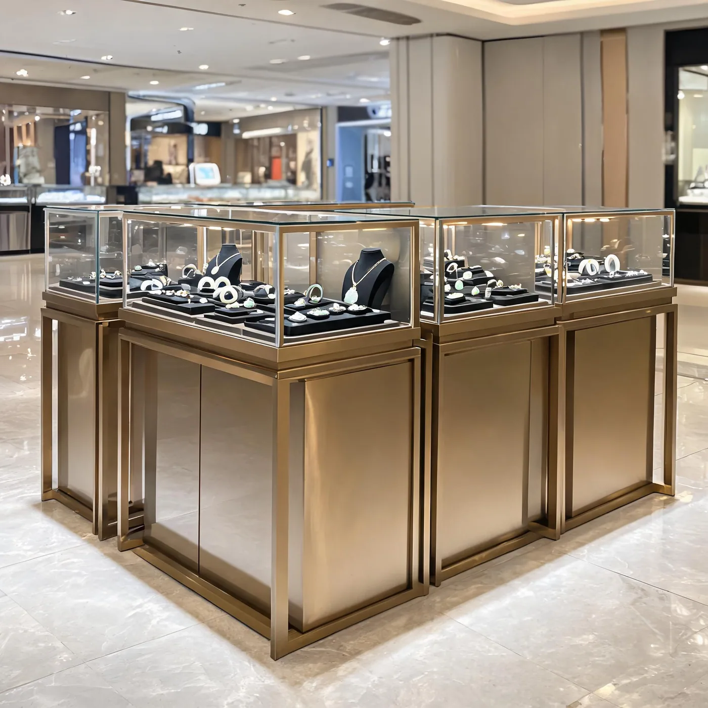 首饰玉器展柜整店交付，轻松开启高端珠宝店之旅 首图