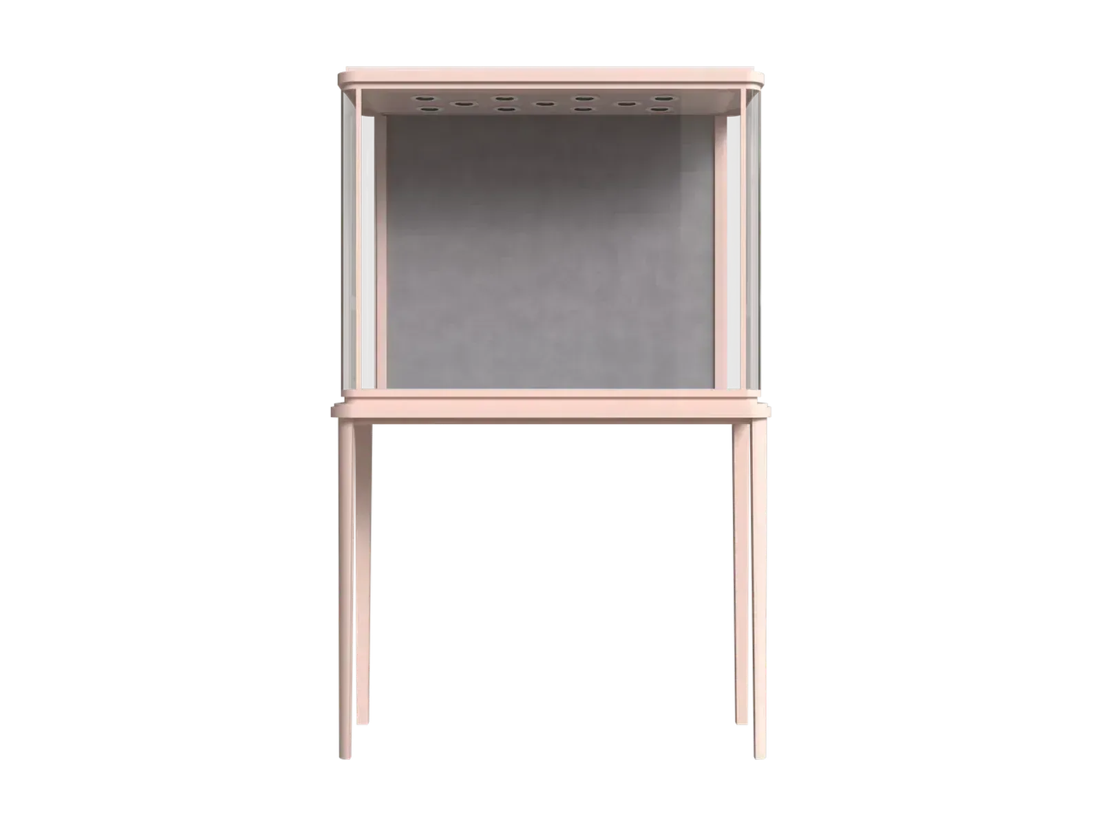 view 8 of pink three-peak arc low jewelry counter