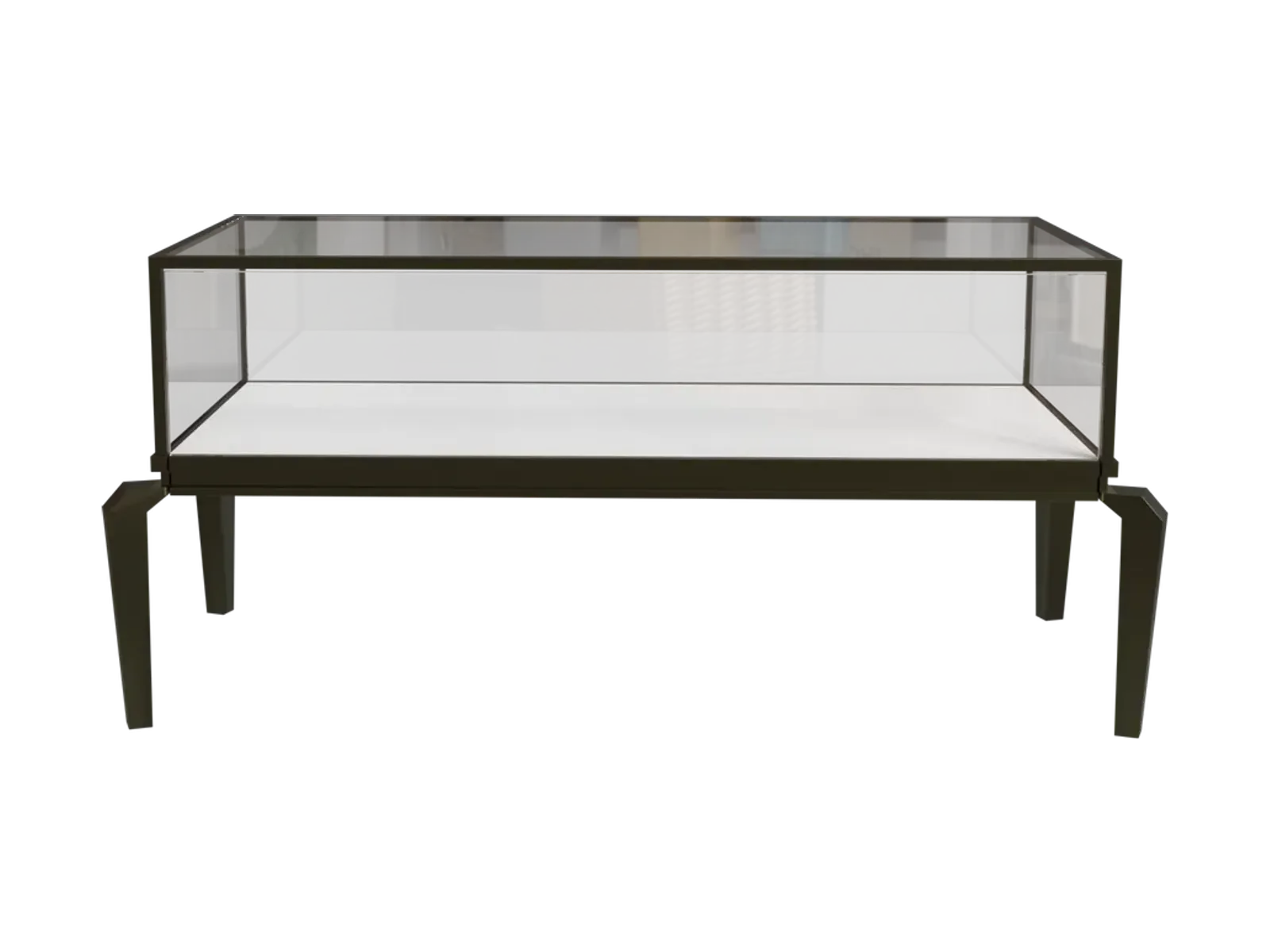 view 1 of curved-leg low jewelry counter