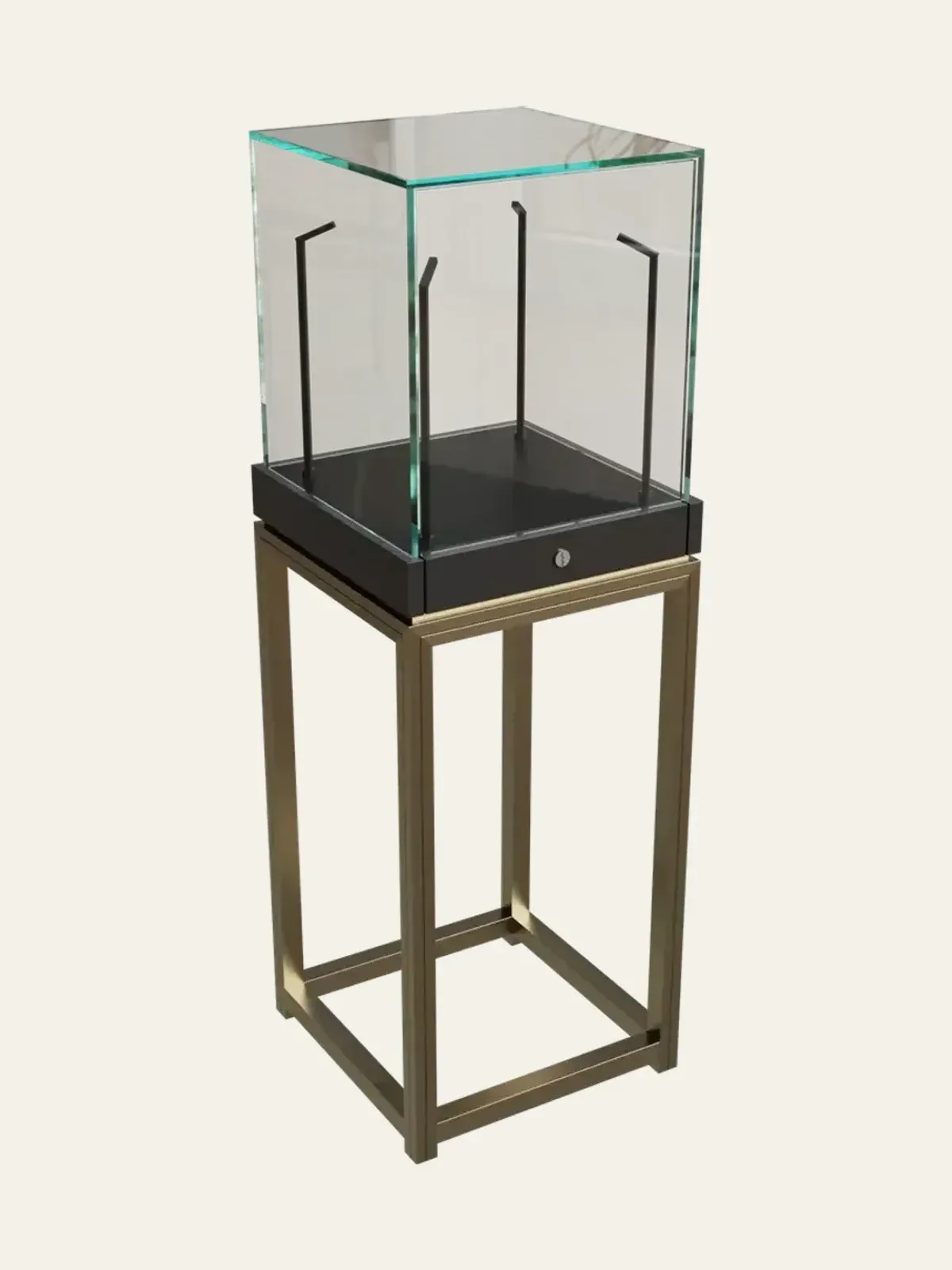 view 1 of column-lit tall jewelry cabinet