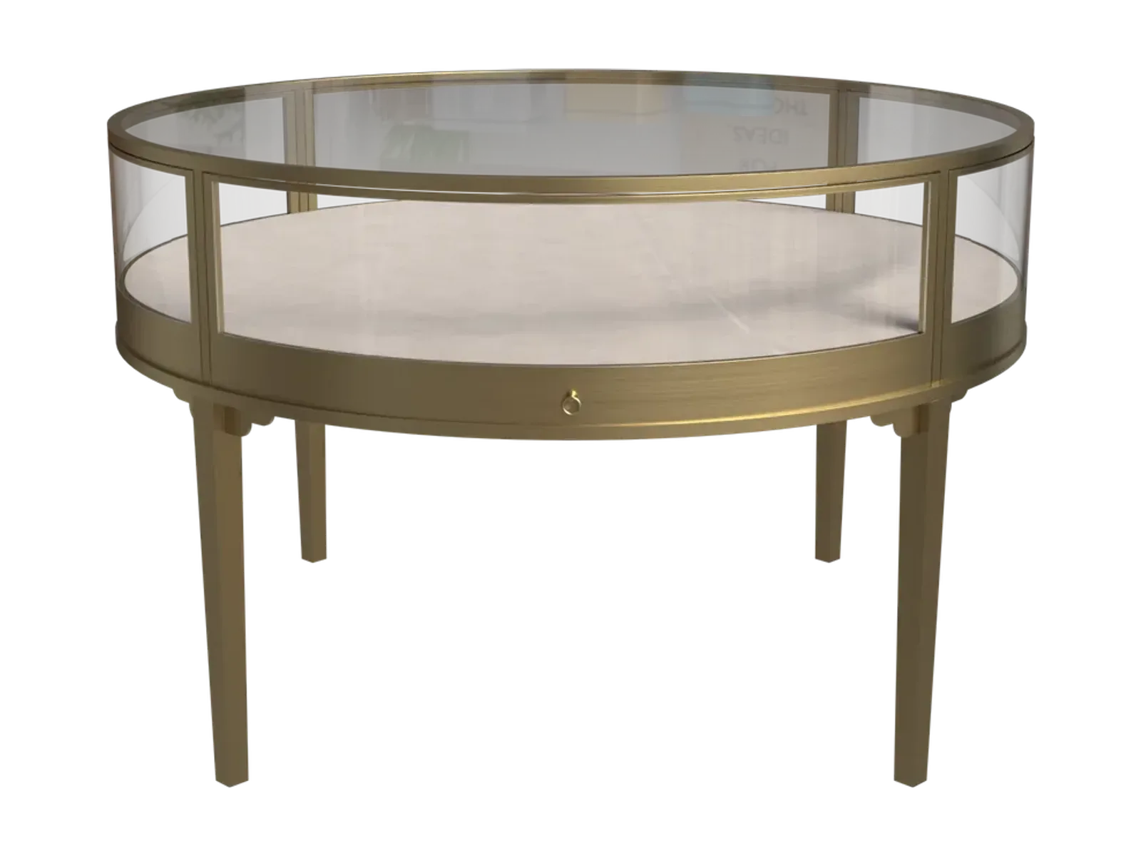 Round Fan-Shaped Jewelry Cabinet 7 view 1