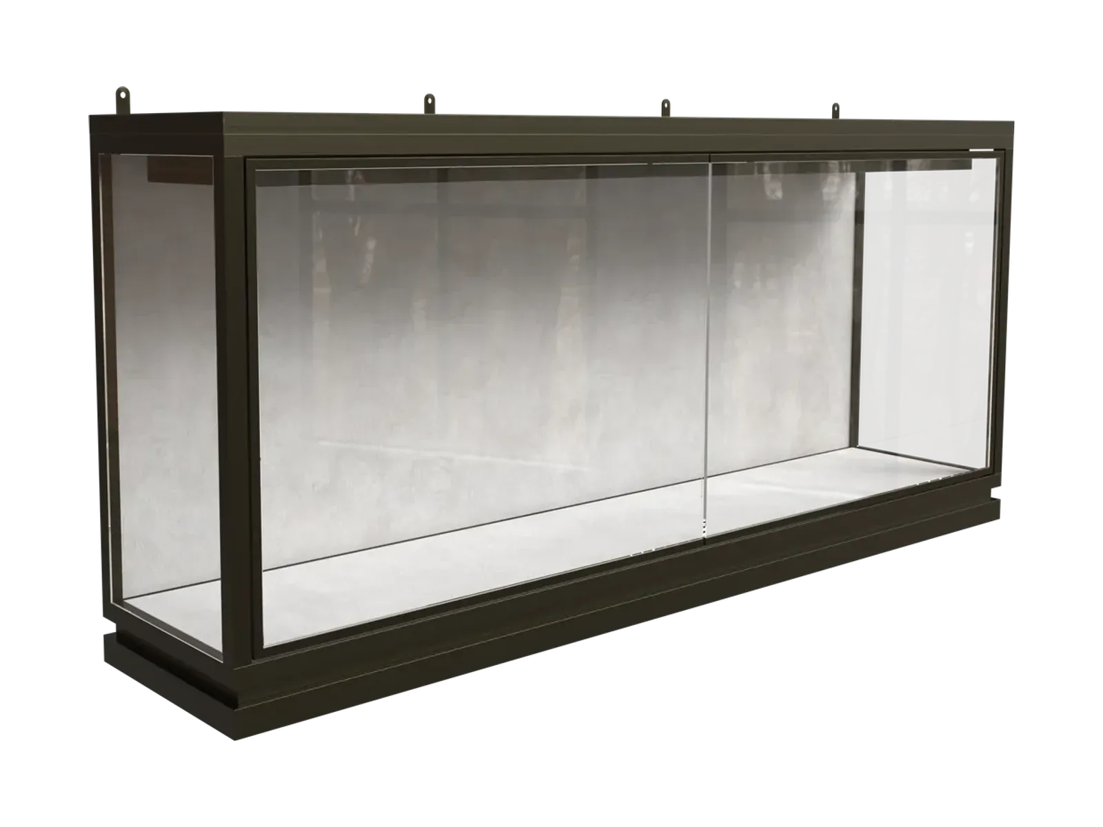 perspective view of standard wall jewelry cabinet